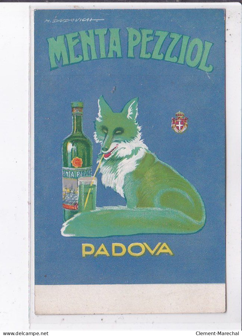 PUBLICITE : Illustrée Par DUDOVICH "Menta Pezziol" à Padoue (Padova) - Très Bon état - Advertising