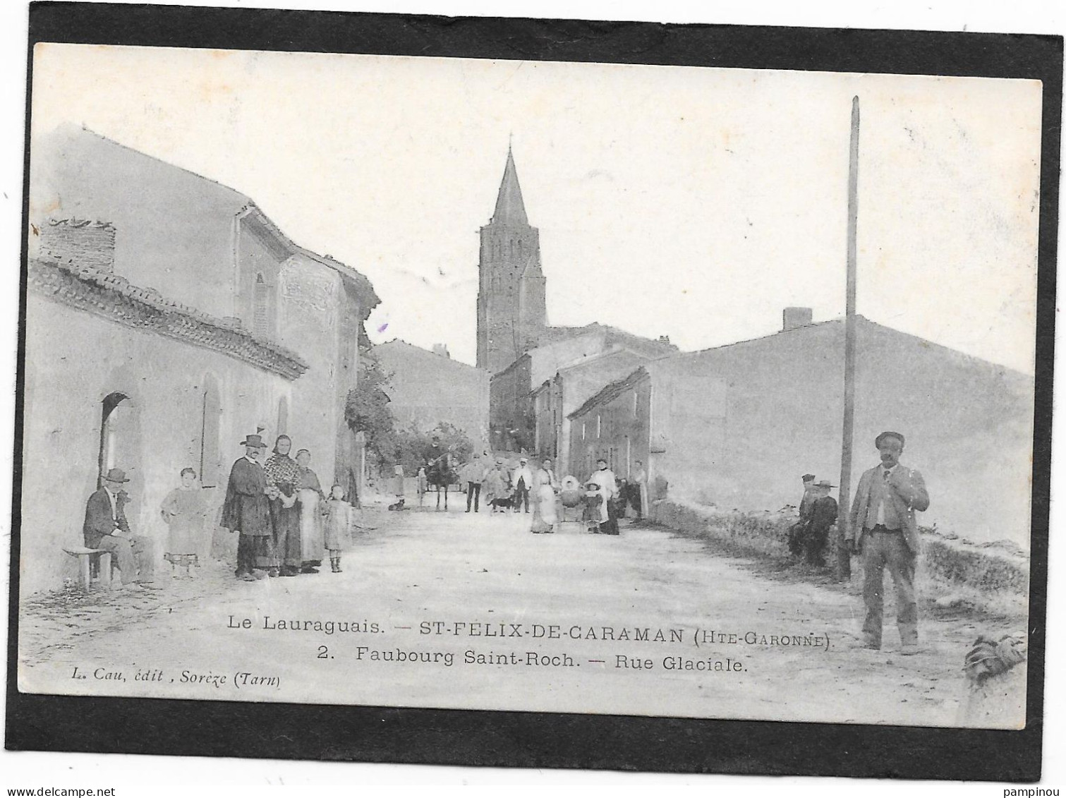 31 - ST FELIX DE CARAMAN - Faubourg St Roch - Rue Glaciale - Animée - Andere & Zonder Classificatie