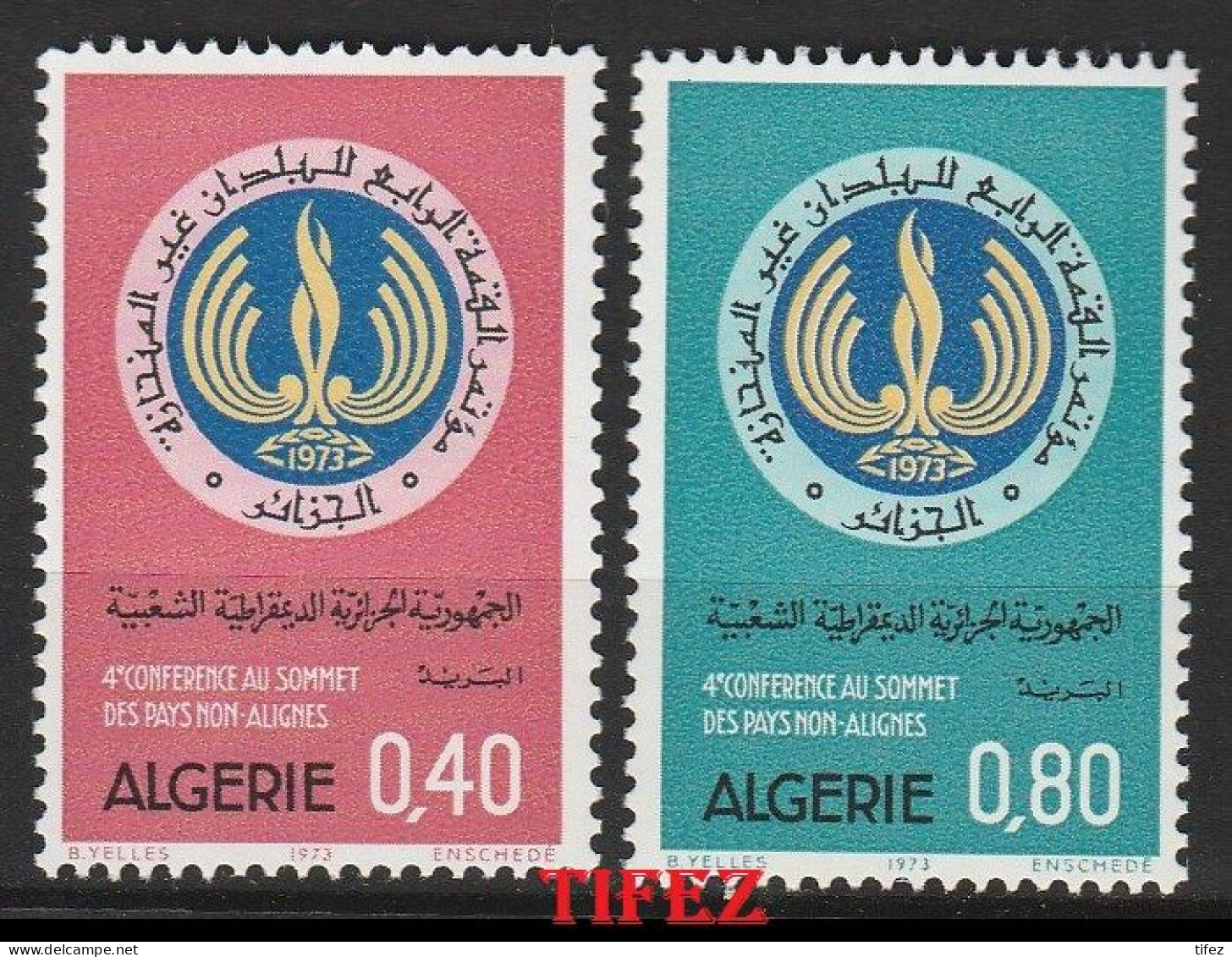 Année 1973-N°576/577 Neufs**MNH : 4°Conférence Des Pays Non Alignés - Algérie (1962-...)