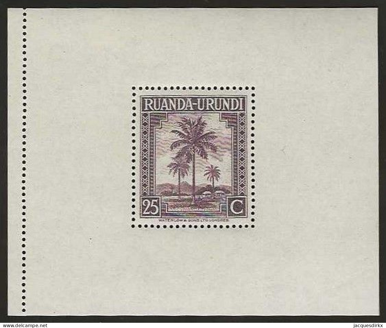 Ruanda-Urundi   .   OBP    .   Blok 1/4  (8 Scans)    .  **    . Postfris .   /   .   Neuf Avec Gomme Et SANS Charnière - Unused Stamps