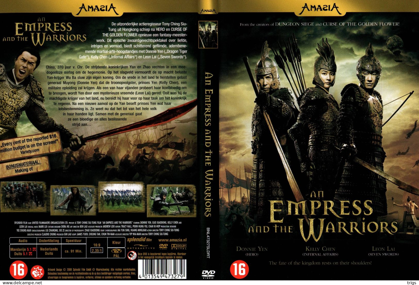 DVD - An Empress And The Warriors - Acción, Aventura