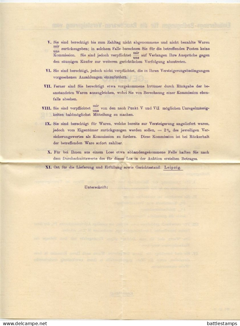 Germany 1927 Cover & Letters; Leipzig - Geverko, Gesellschaft für Rauchwaren-Versteigerung und Kommission; 3pf. Geothe