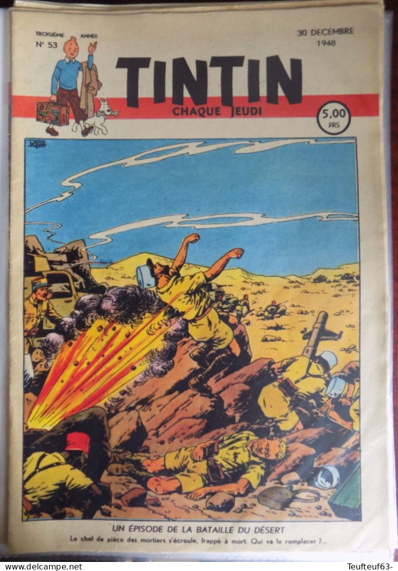 Tintin N° 53;1948 Couv. Le Rallic - Tintin