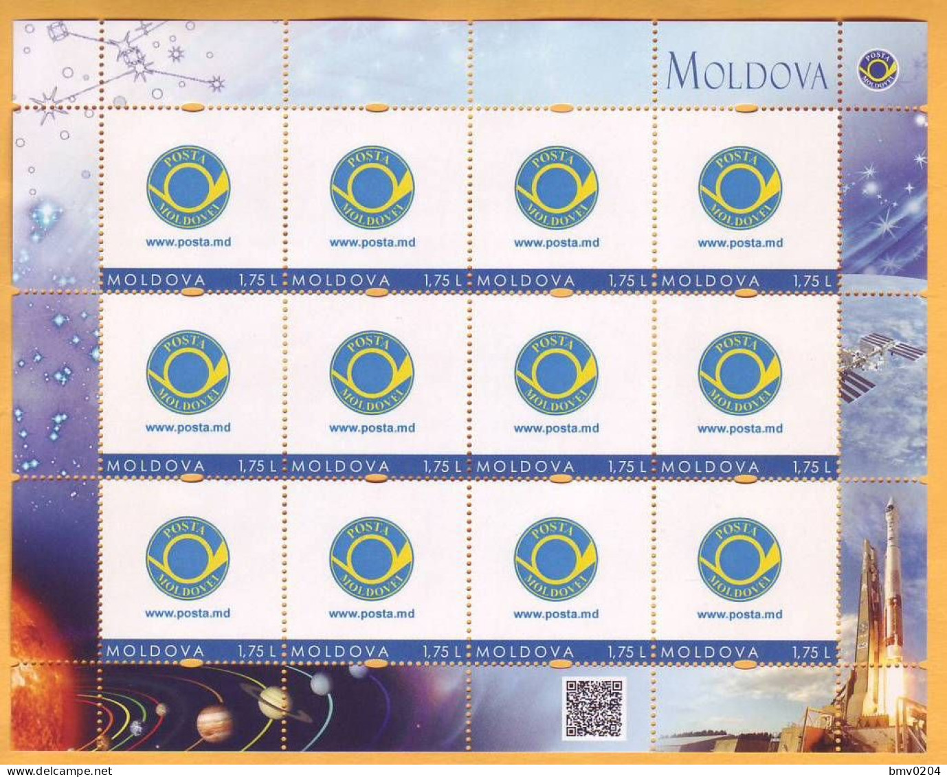 2015 Moldova  7 Sheets  Personalized Release III - Sport, Art, Medicine, Space, Literature, Theater, Cinema. Mint - Moldawien (Moldau)