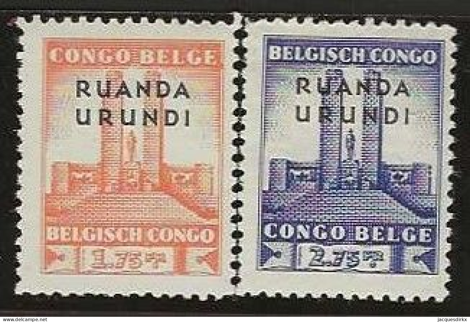 Ruanda-Urundi   .   OBP    .   122/123    .  **    . Postfris .   /   .   Neuf Avec Gomme Et SANS Charnière - Unused Stamps
