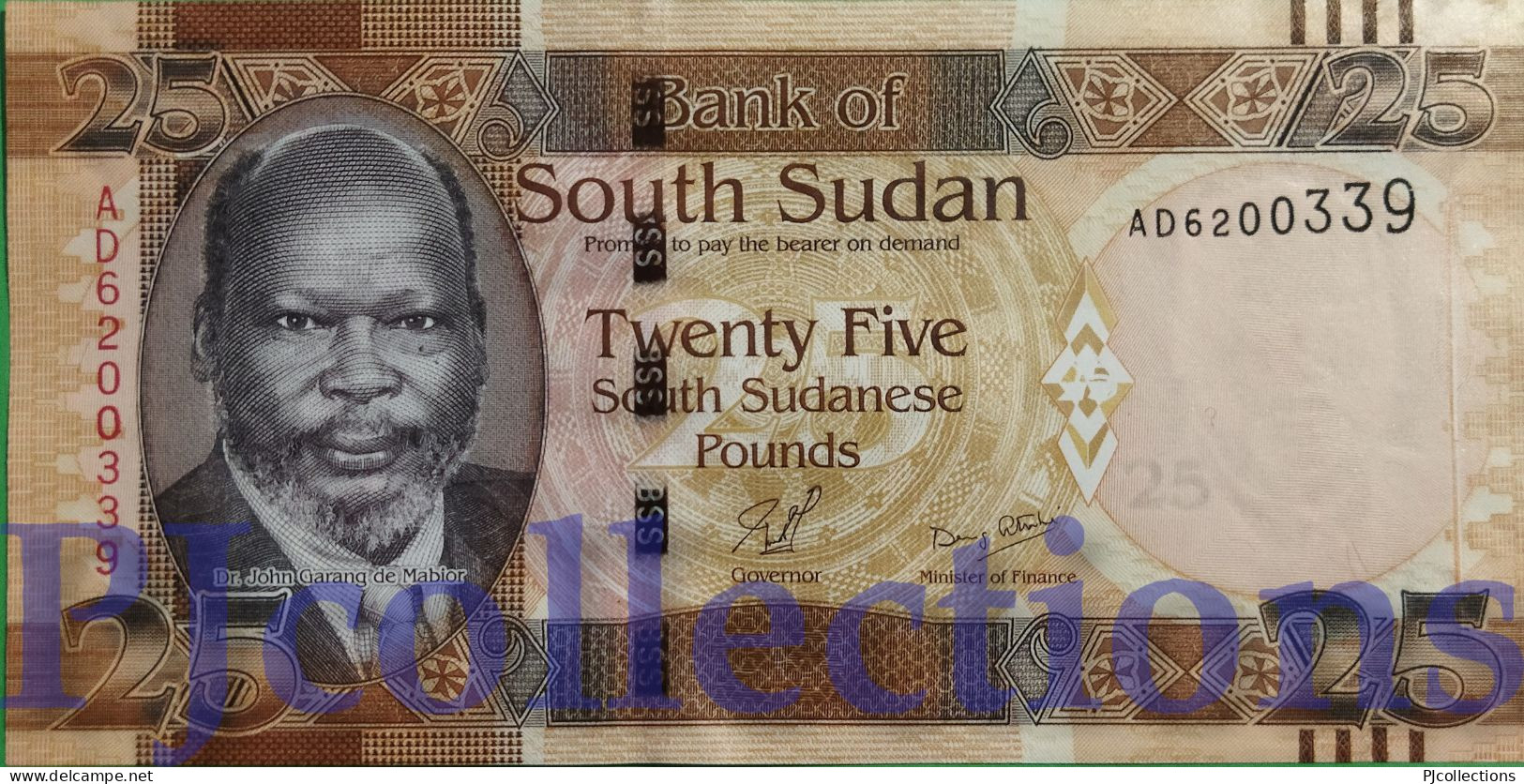 SOUTH SUDAN 25 POUNDS 2011 PICK 8 UNC - Sudán Del Sur