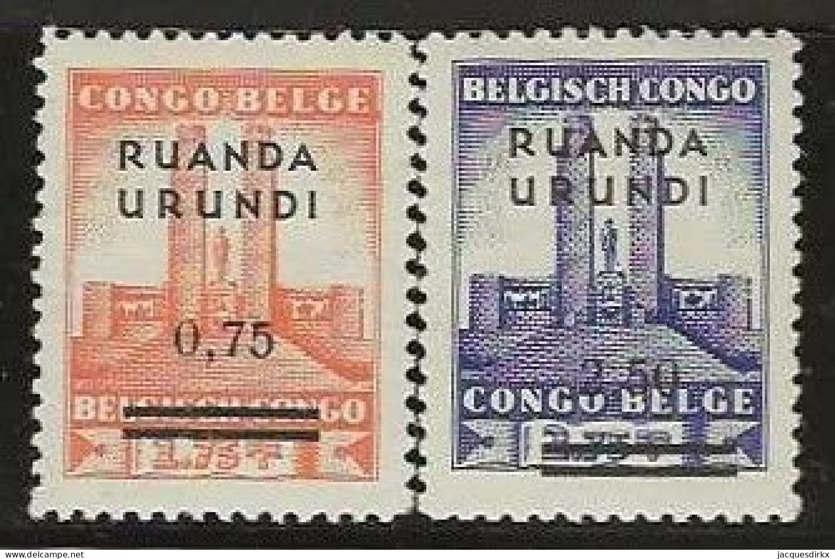Ruanda-Urundi   .   OBP    .   124/125     .  **    . Postfris .   /   .   Neuf Avec Gomme Et SANS Charnière - Unused Stamps