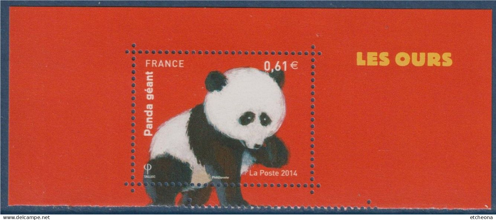 Panda Géant X1 à 0.61€, Neuf Gommé, Avec Bord Du Bloc N°4843 - Neufs