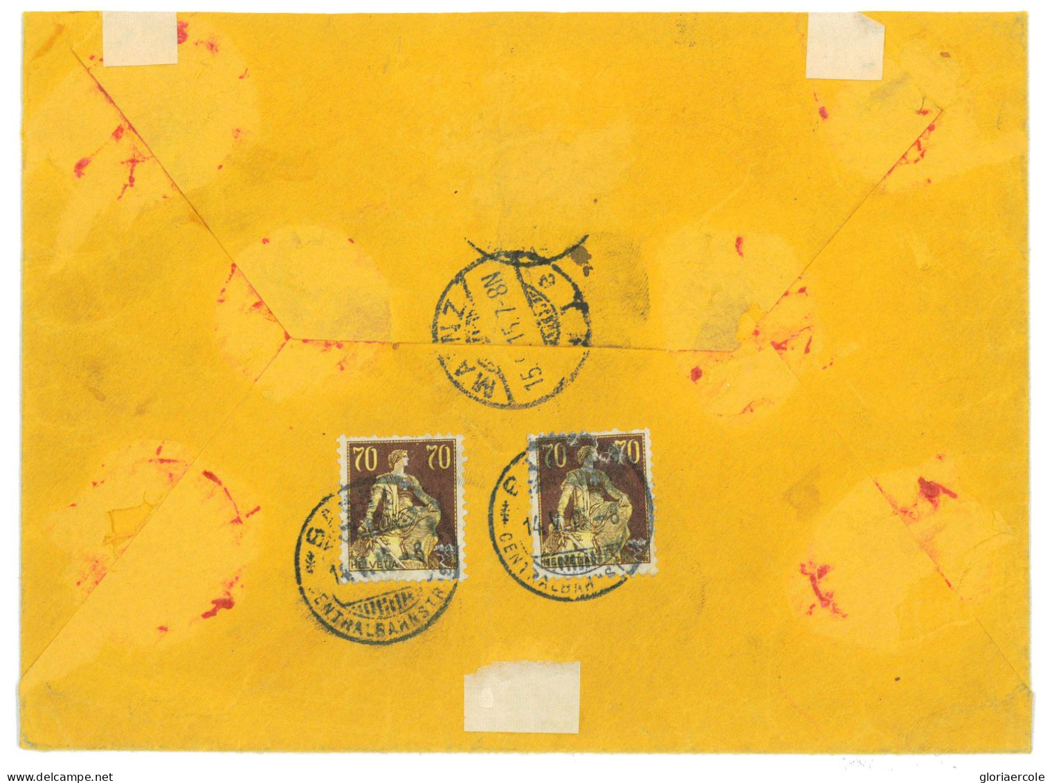 P3095 - SWITZERLAND NICE REGISTRED AND EXPRESS LETTER FROM BASEL, BEARING THE 10 FRANKS DEFINITIVE SBHV 131 ON THE FRONT - Covers & Documents