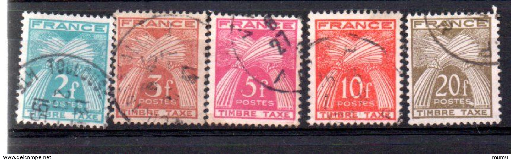 FRANCE  OB CACHET ROND YT N° 82,83,85,86,87 - Usati