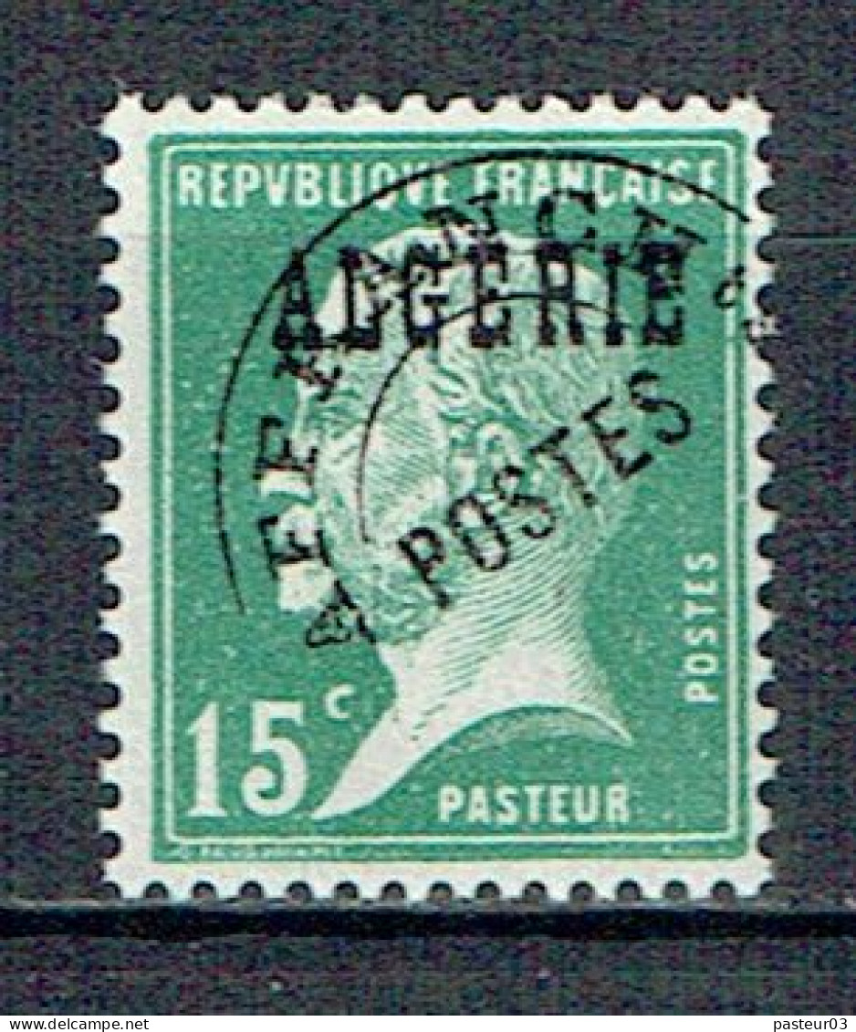 Algérie Préo N° 4 Pasteur 15 C. Vert Barbe Blanche Luxe - Unused Stamps