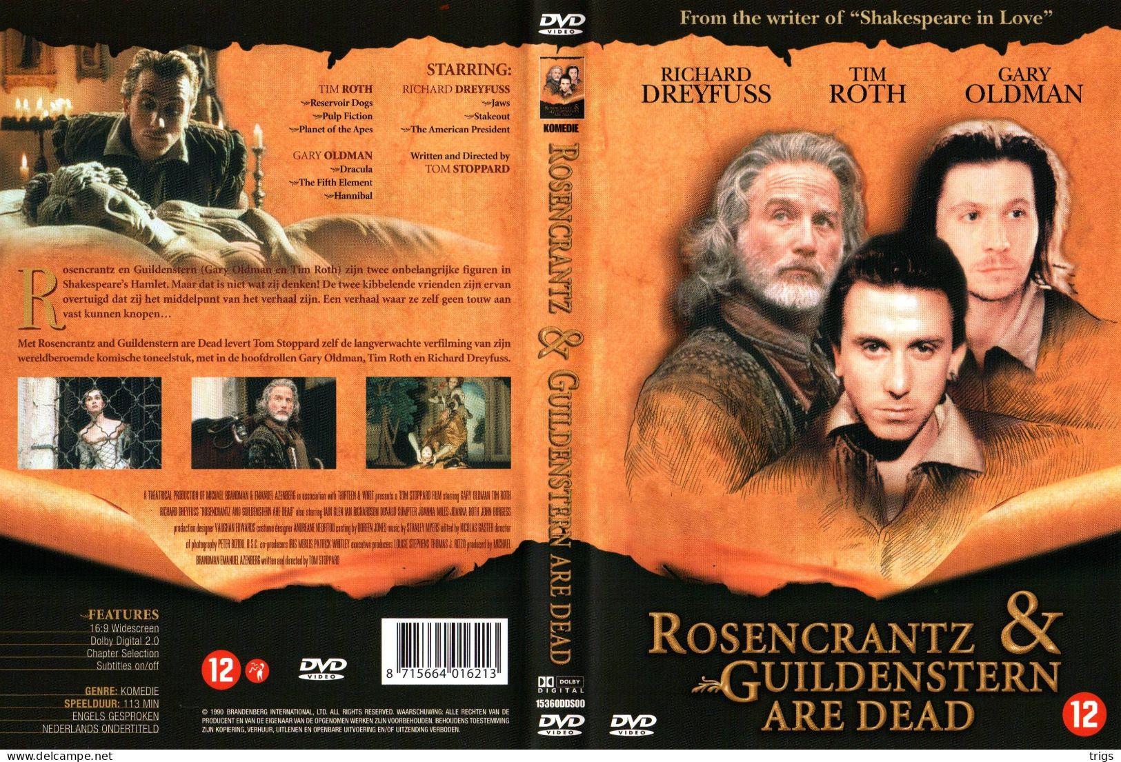DVD - Rosencrantz & Guildenstern Are Dead - Cómedia