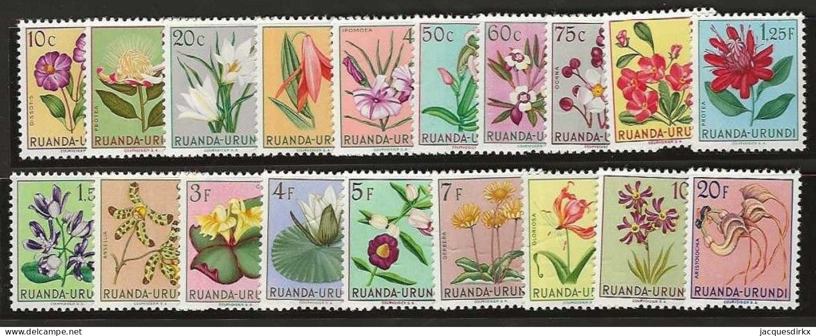 Ruanda-Urundi   .   OBP    .   177/195     .  **    . Postfris .   /   .   Neuf Avec Gomme Et SANS Charnière - Unused Stamps