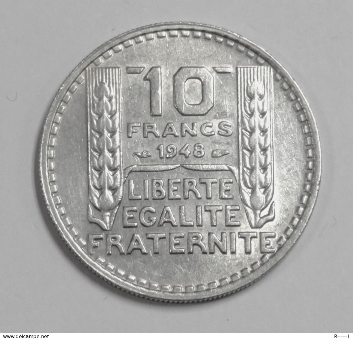 Monnaie 10 Francs 1948 Turin Petite Tête , Rameaux Courts ( Gouvernement Provisoire ) - 10 Francs