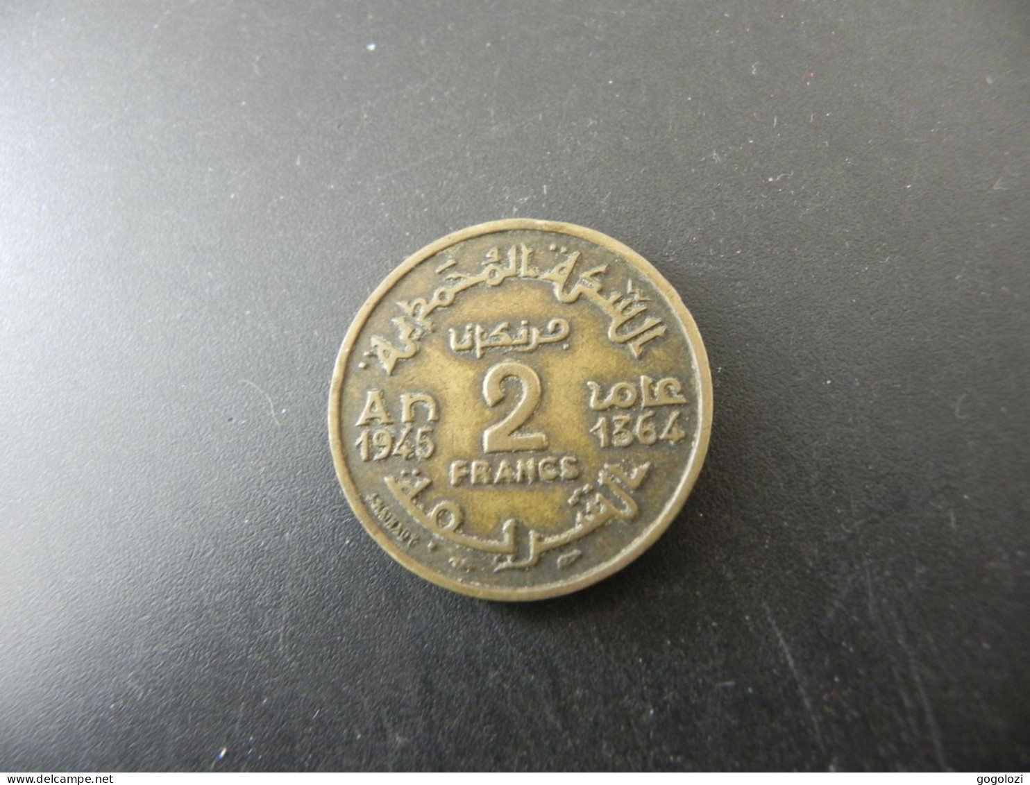 Maroc 2 Francs 1945 - Marruecos