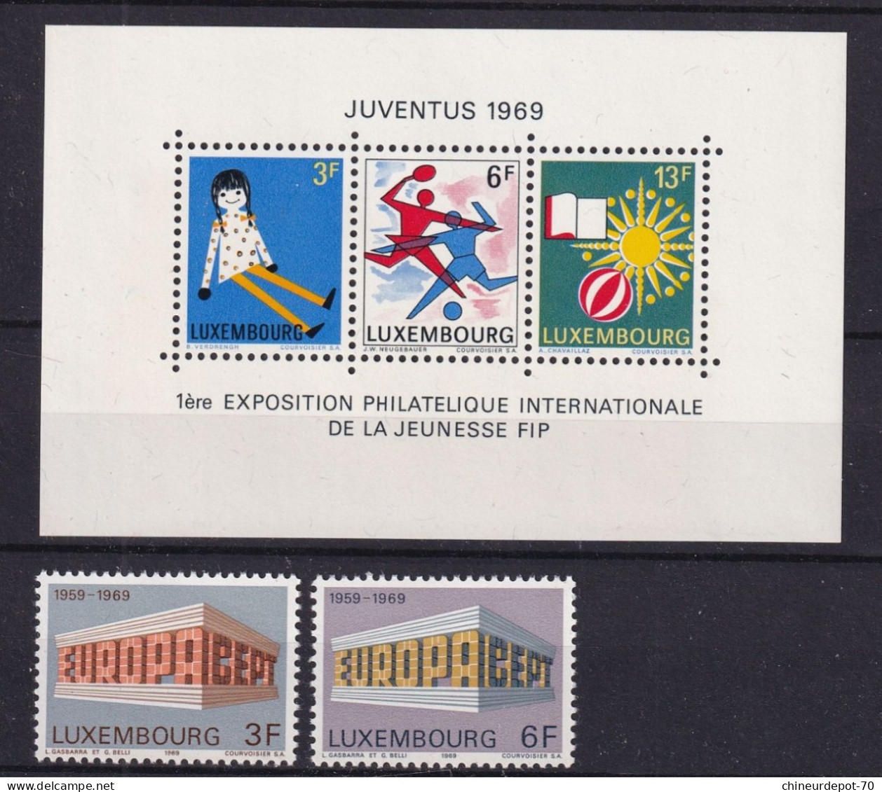 Timbres    Luxembourg Neufs ** Sans Charnières  1969 - Unused Stamps