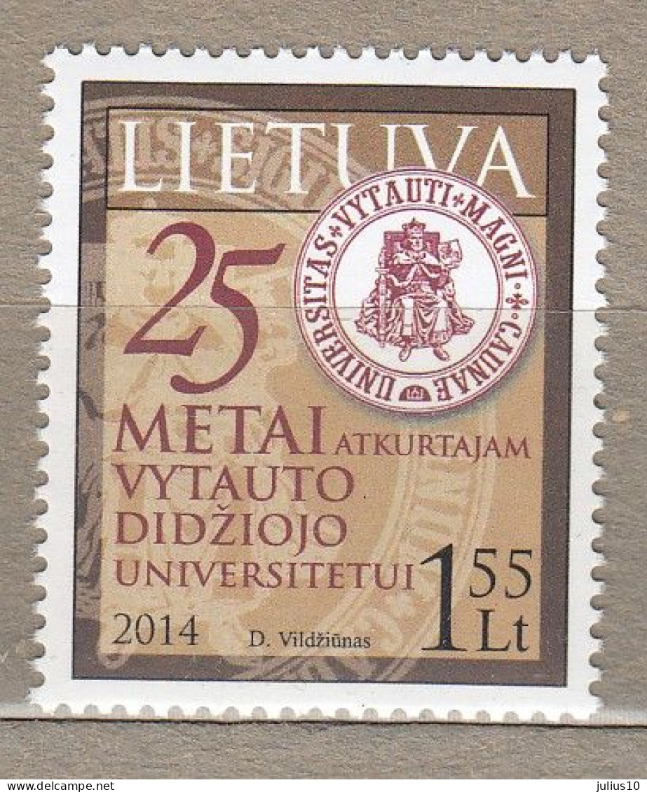 LITHUANIA 2014 Vilnius University MNH(**) Mi 1154 #Lt822 - Litauen
