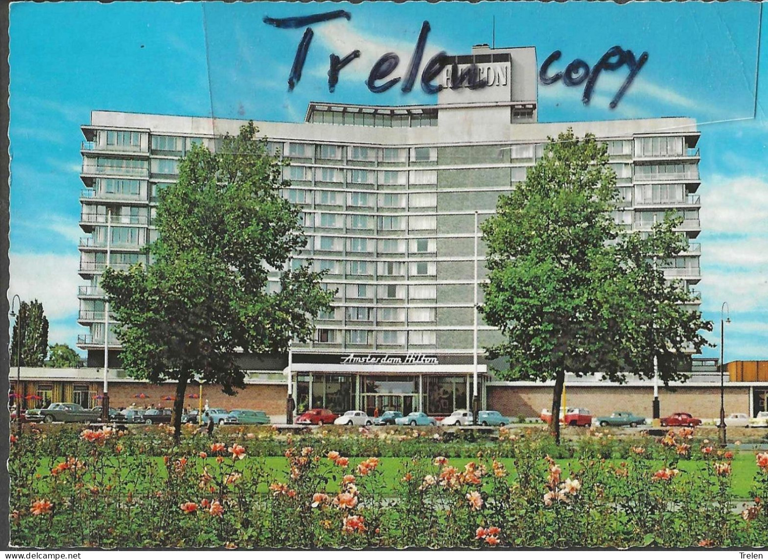 Nederland, Niederlande, Amsterdam, Hotel Hilton, 1965,  Gelaufen, Descritto - Amsterdam