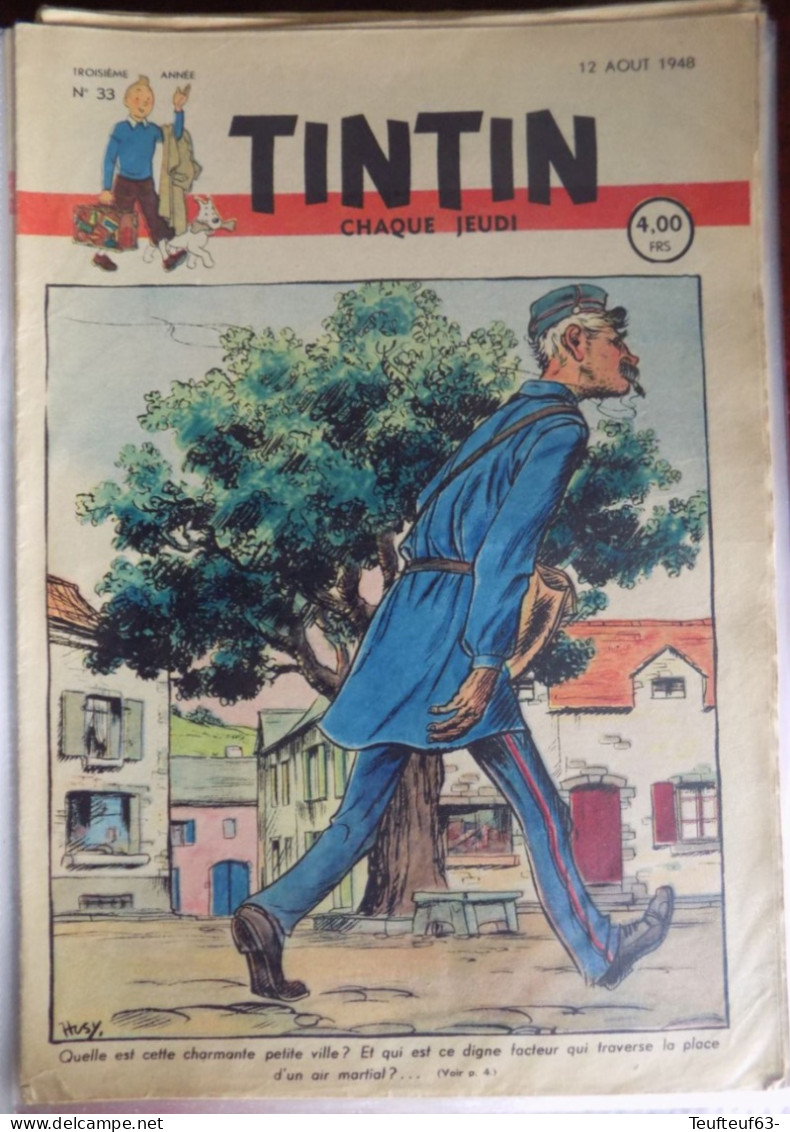 Tintin N° 33;1948 Couv. Husy - Kuifje