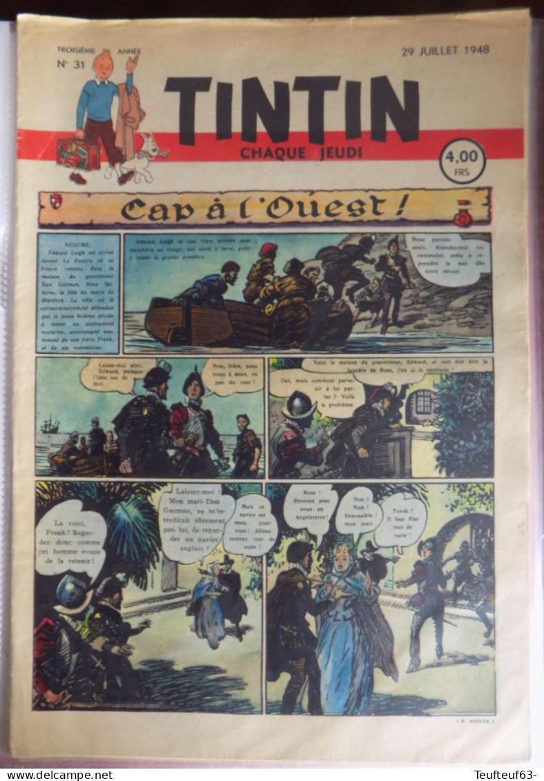 Tintin N° 31/1948 - Tintin