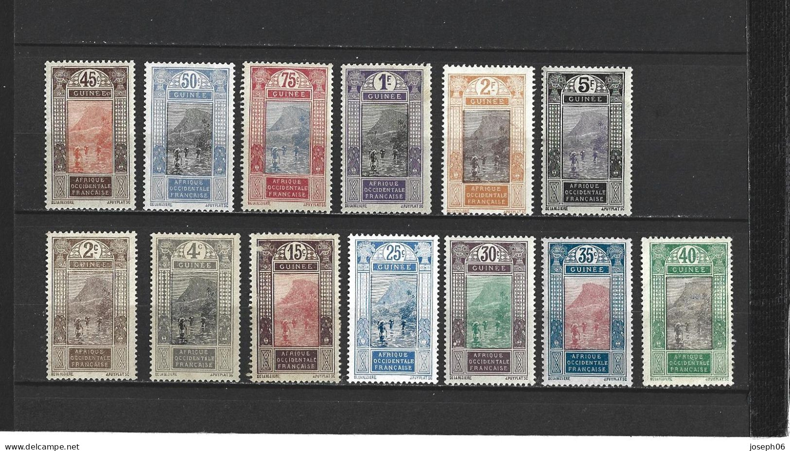 GUINEE   1913 - 17   Y.T. N° 63  à  79   NEUF*  Incomplet - Unused Stamps