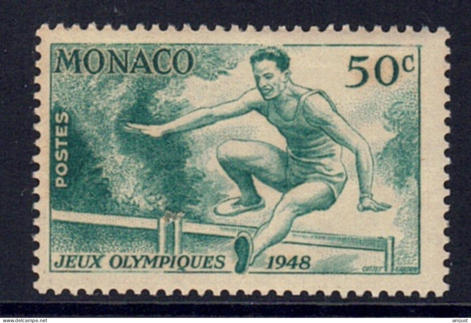 Monaco // 1948 // Jeux Olympiques De Londres , Course De Haies Timbres Neufs** MNH  No. Y&T 319 - Ungebraucht