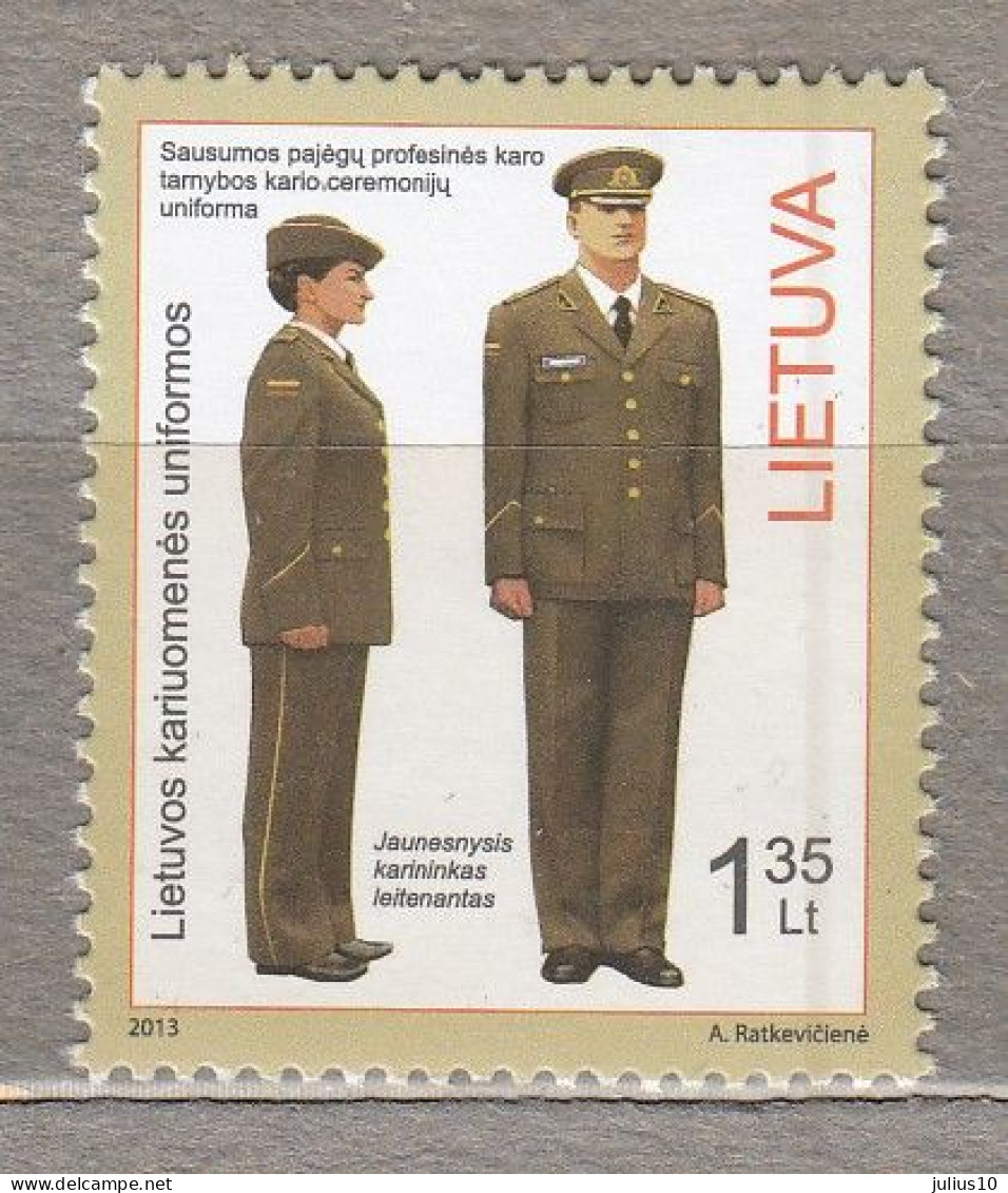 LITHUANIA 2013 Uniforms  MNH(**) Mi 1143 #Lt831 - Lituania