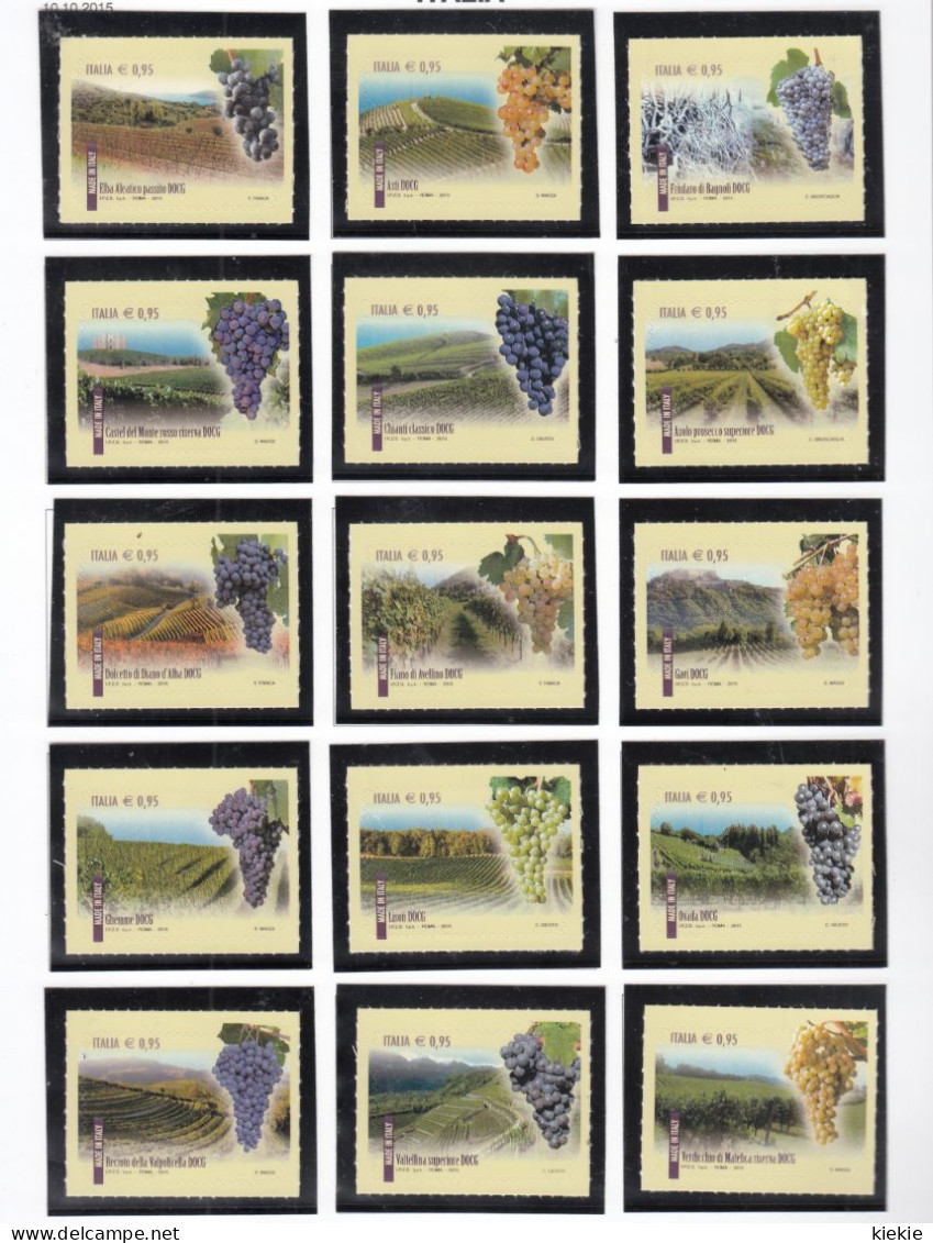 Italie Postzegelserie Wijnbouw Uitgave 2014 - 2011-20: Mint/hinged