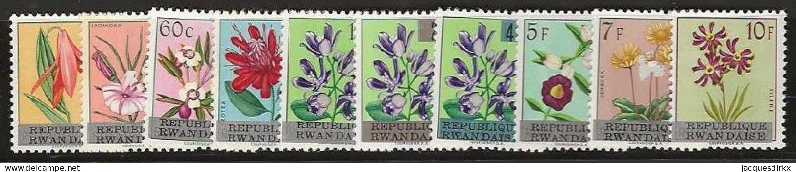 Ruanda   .   OBP    .    13/22   .  **    . Postfris .   /   .   Neuf Avec Gomme Et SANS Charnière - Unused Stamps