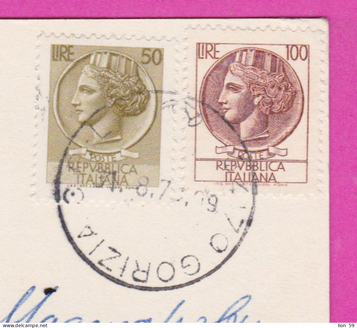 293961 / Italy - FIRENZE - Palazzo Vecchio Scorcio PC 197. Gorizia USED 100+50 L Coin Of Syracuse , Italia Italie - 1971-80: Poststempel