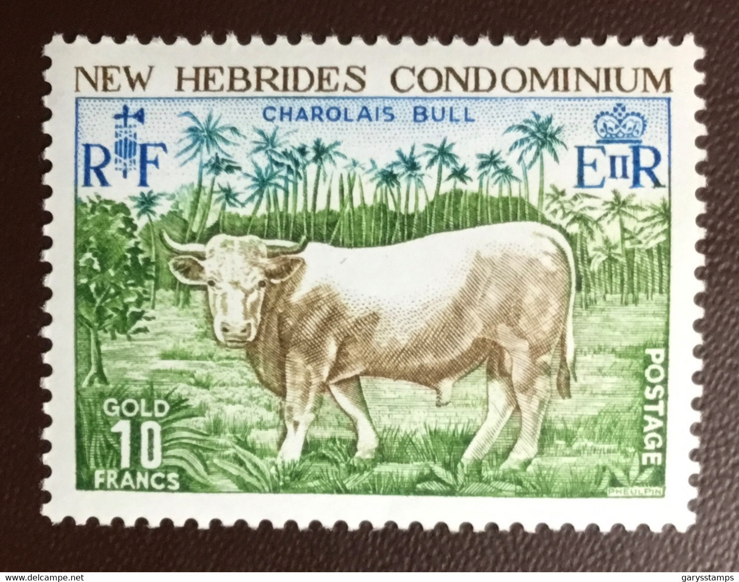 New Hebrides 1975 Charolais Bull Animals MNH - Granjas