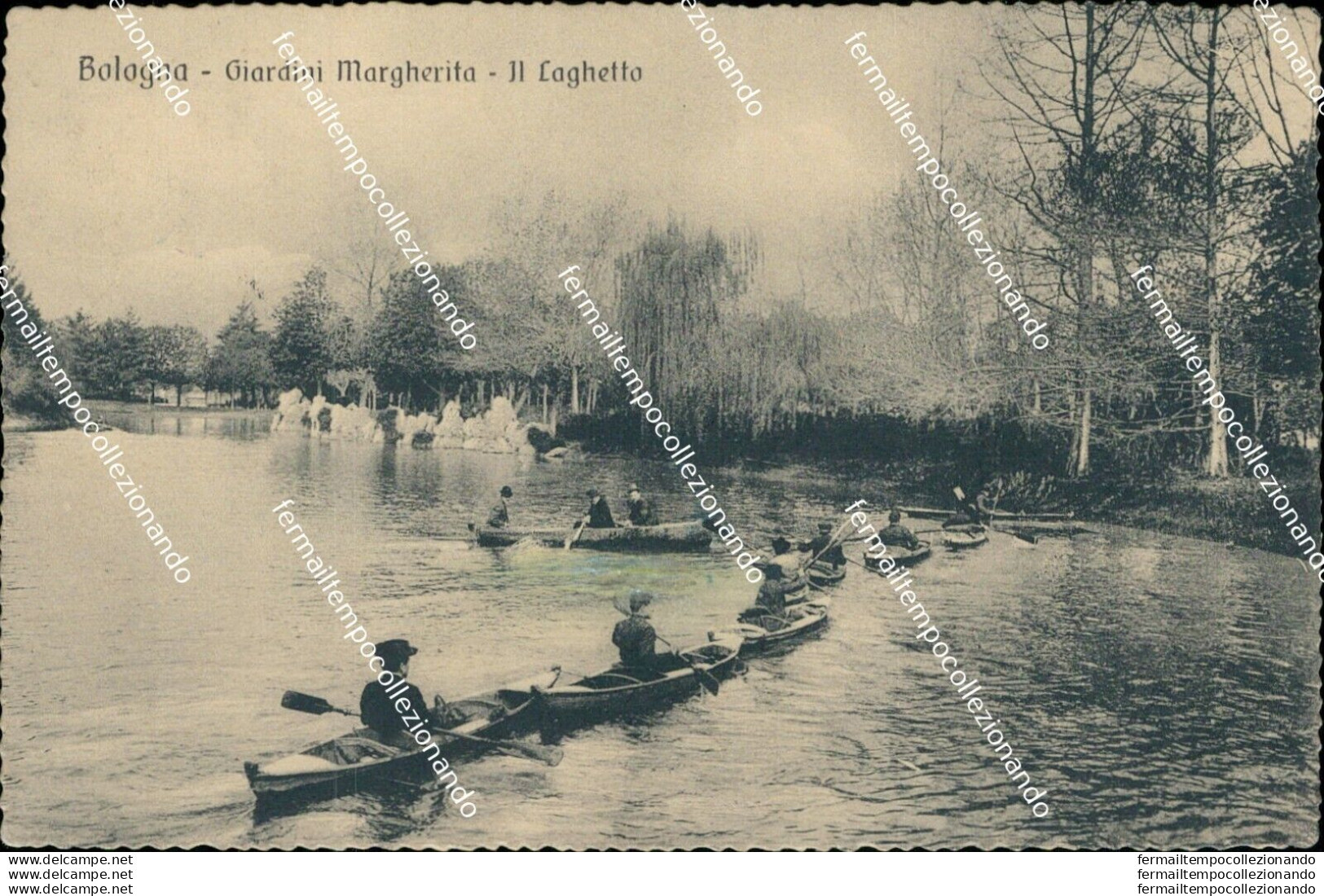 Bb272 Cartolina Bologna Citta' Giardini Margherita Il Laghetto - Bologna