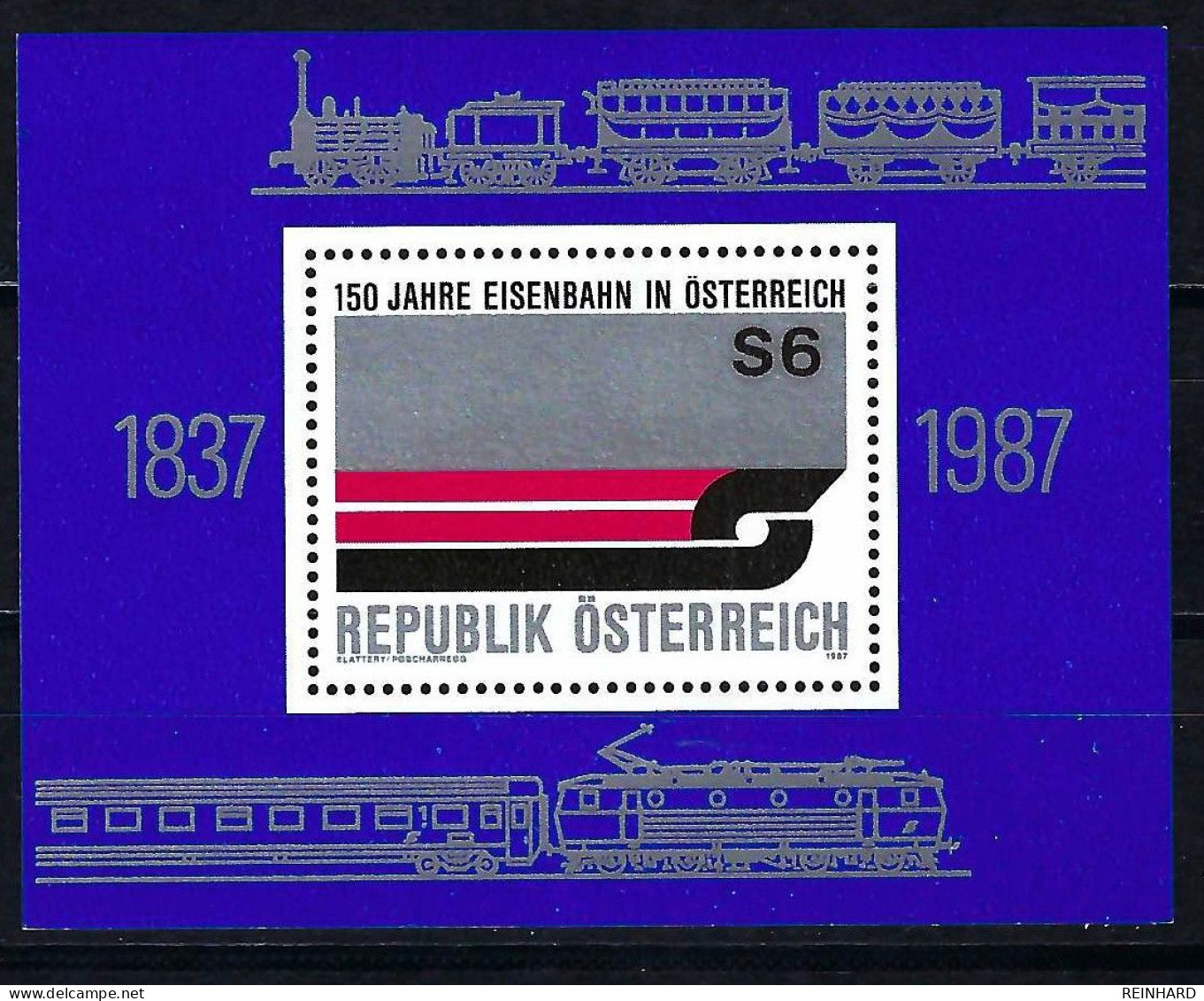 ÖSTERREICH Block ANK-Nr. 11 - 150 Jahre Eisenbahn In Österreich Postfrisch - Siehe Bild - Ungebraucht
