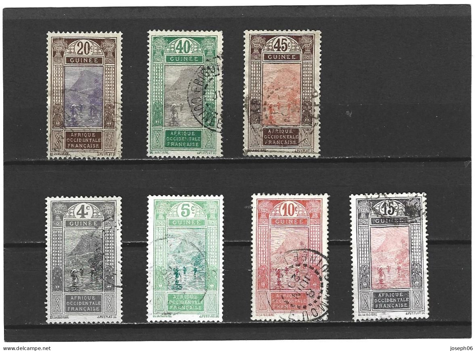 GUINEE   1913 - 17   Y.T. N° 63  à  79   Oblitéré  Incomplet - Used Stamps