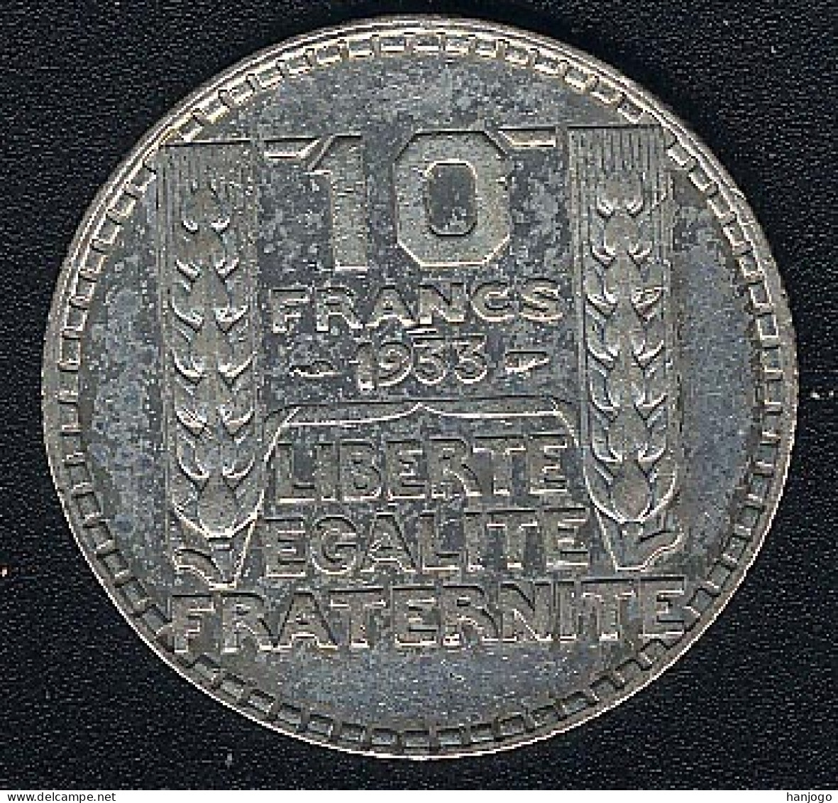 Frankreich, 10 Francs 1933, Silber - 10 Francs