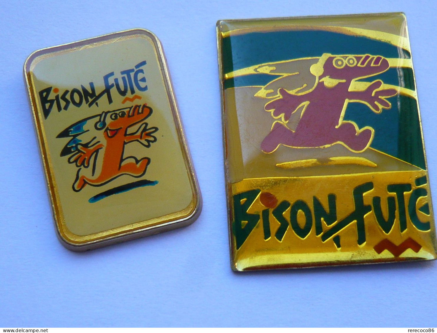 2 Pin S  BISON FUTE INFORMATION ROUTIERE Different - Other & Unclassified