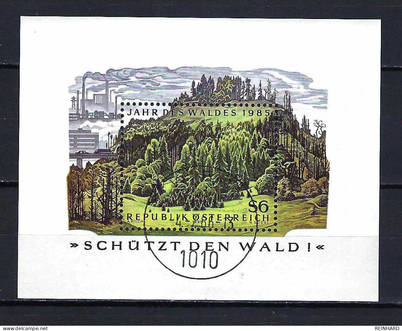 ÖSTERREICH Block ANK-Nr. 9 Jahr Des Waldes 1985 Gestempelt (2) - Siehe Bild - Used Stamps