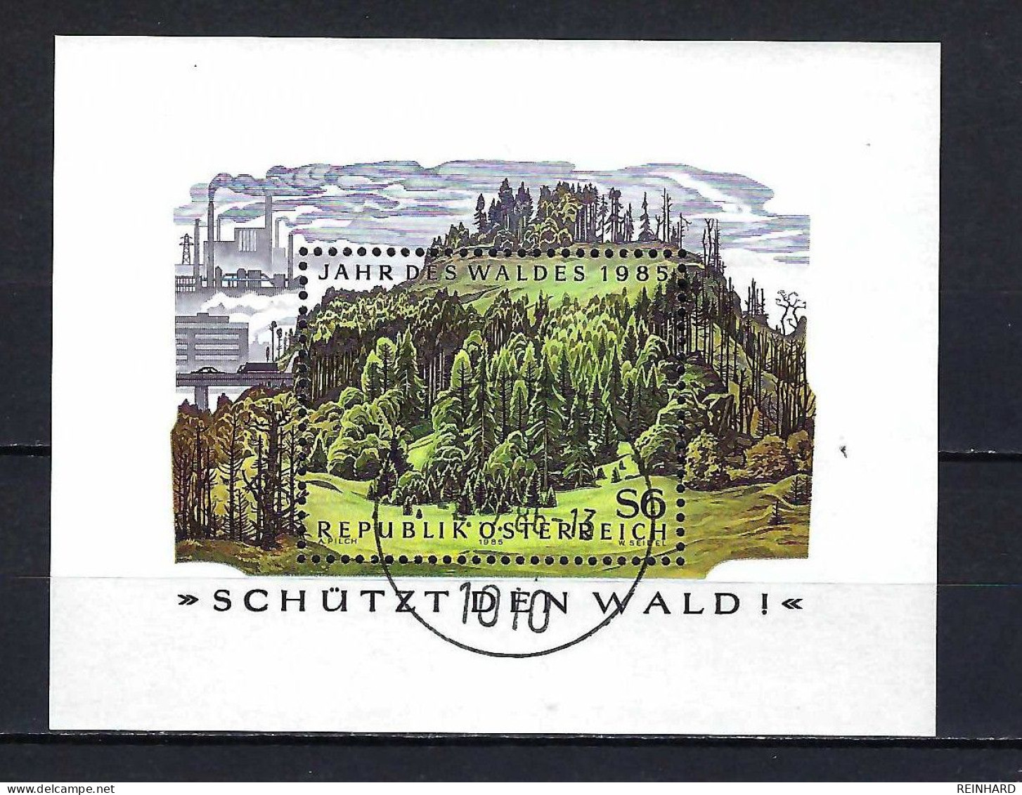 ÖSTERREICH Block ANK-Nr. 9 Jahr Des Waldes 1985 Gestempelt (1) - Siehe Bild - Used Stamps