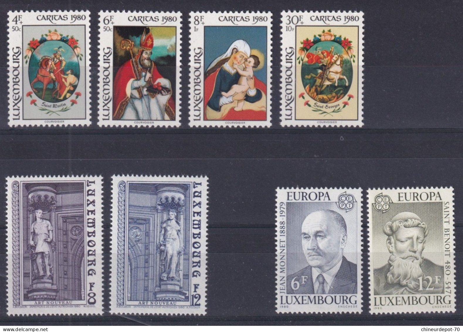 Timbres    Luxembourg Neufs ** Sans Charnières  1980 - Nuovi