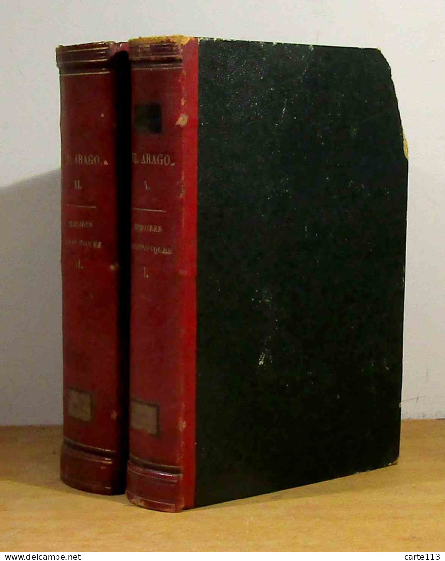 ARAGO Francois - MEMOIRES SCIENTIFIQUES - 2 TOMES - 1801-1900