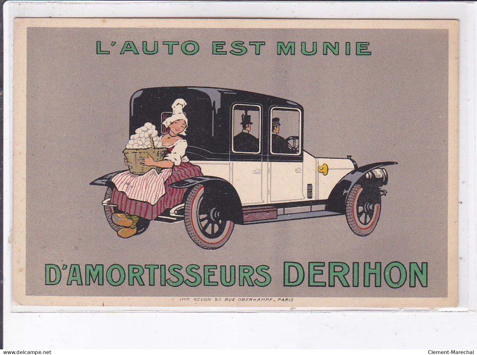 PUBLICITE : Amortisseurs Derihon (automobile) - Très Bon état - Publicité