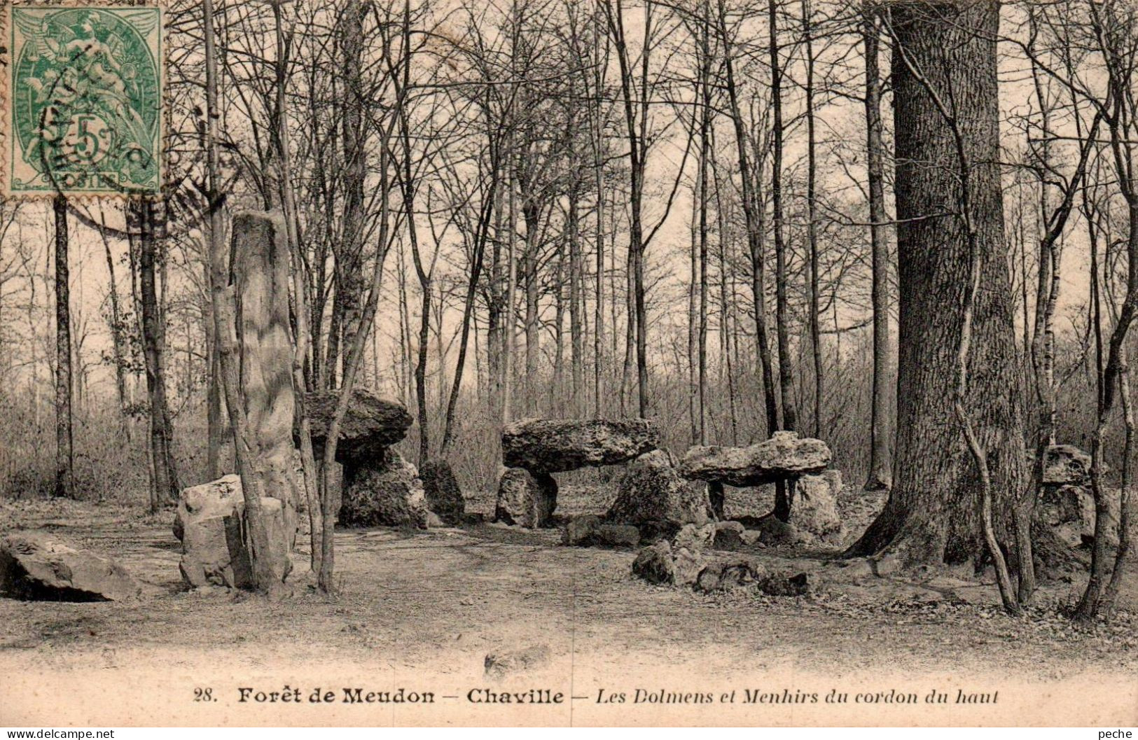 N°2402 W -cpa Forêt De Meudon Chaville -les Dolmens Et Menhirs Du Cordon Du Haut- - Dolmen & Menhire