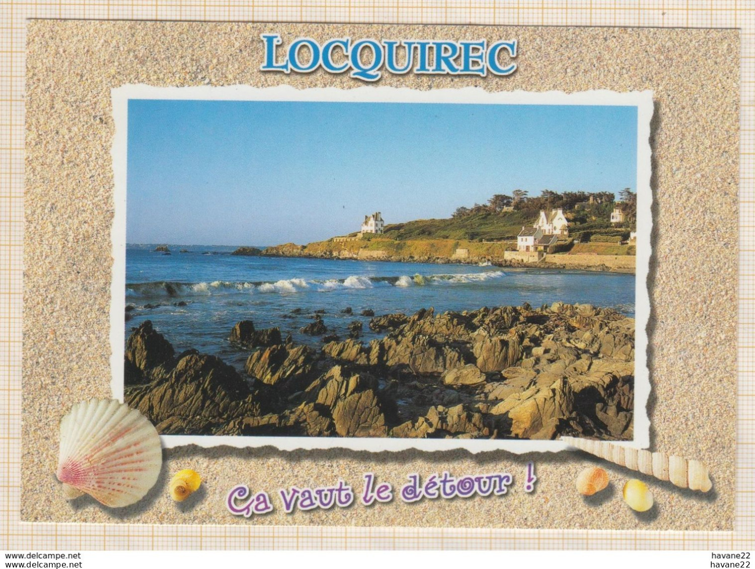 8AK4115  LOCQUIREC, CA VAUT LE DETOUR, LA POINTE DE LOCQUIREC  2 SCANS - Locquirec