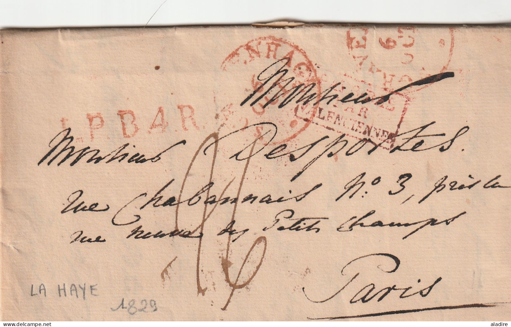 1800 / 1835 - Collection of 10 TEN 19th century letters from Netherland to France, Belgium, Netherland and Germany