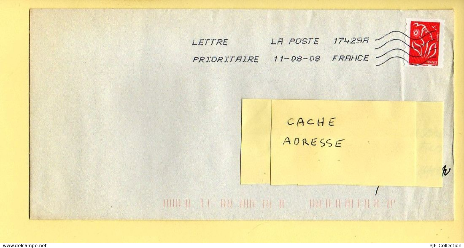 Oblitération Mécanique : FRANCE LA POSTE – 17429A Du 11/08/2008 (voir Timbre) - Oblitérations Mécaniques (Autres)