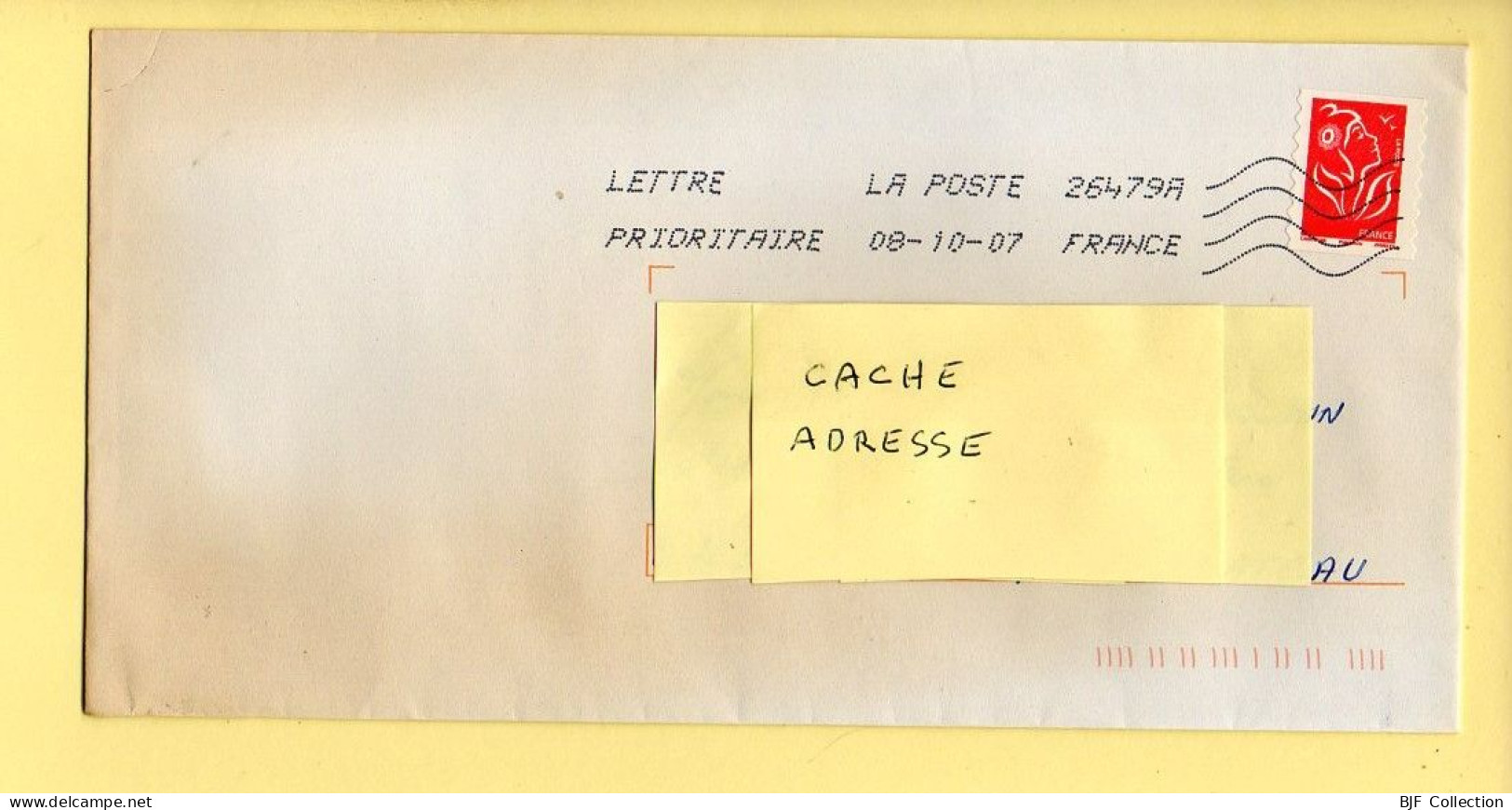 Oblitération Mécanique : FRANCE LA POSTE – 26479A Du 08/10/2007 (voir Timbre) - Maschinenstempel (Sonstige)