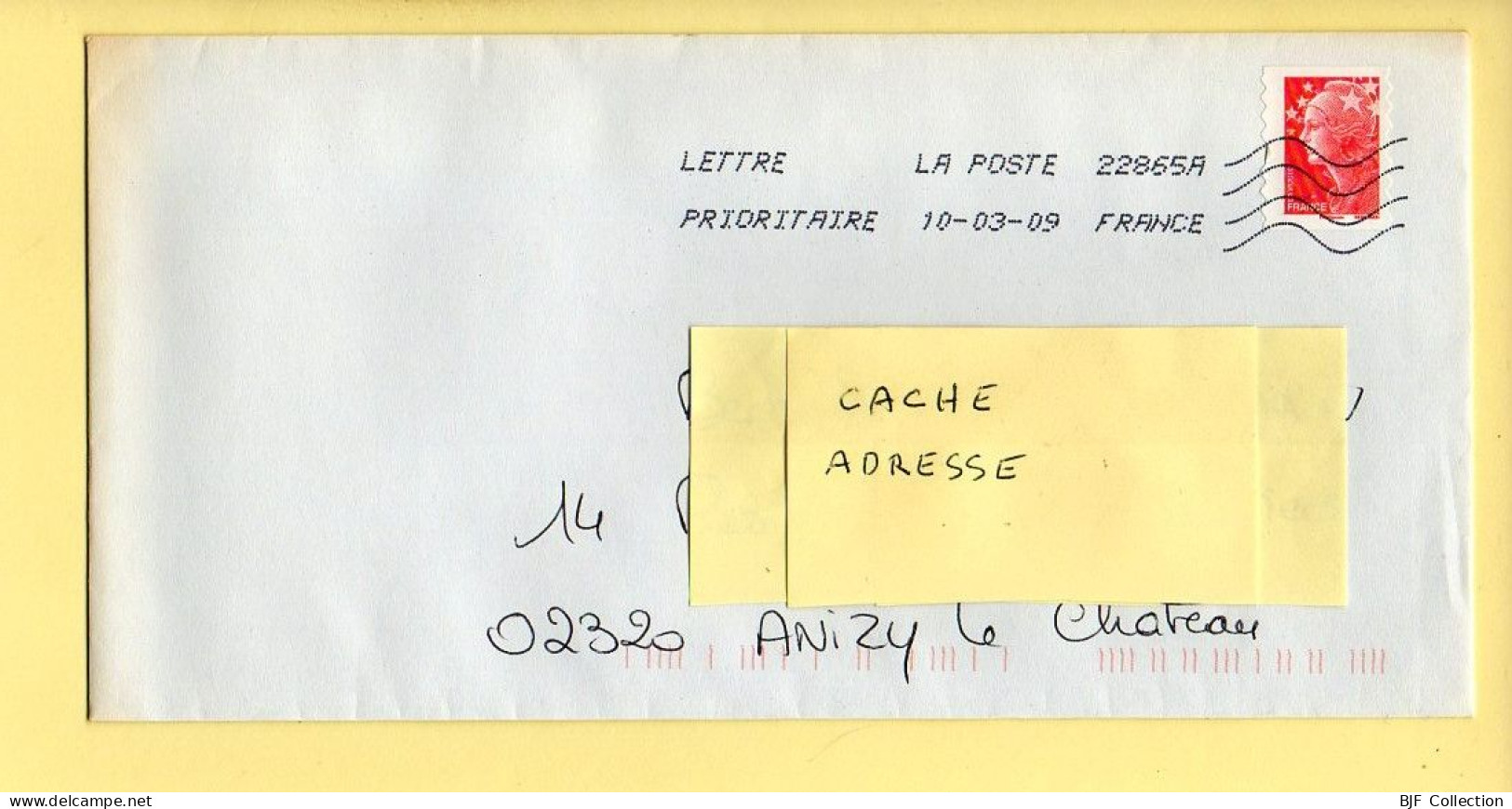 Oblitération Mécanique : FRANCE LA POSTE – 22865A Du 10/03/2009 (voir Timbre) - Oblitérations Mécaniques (Autres)