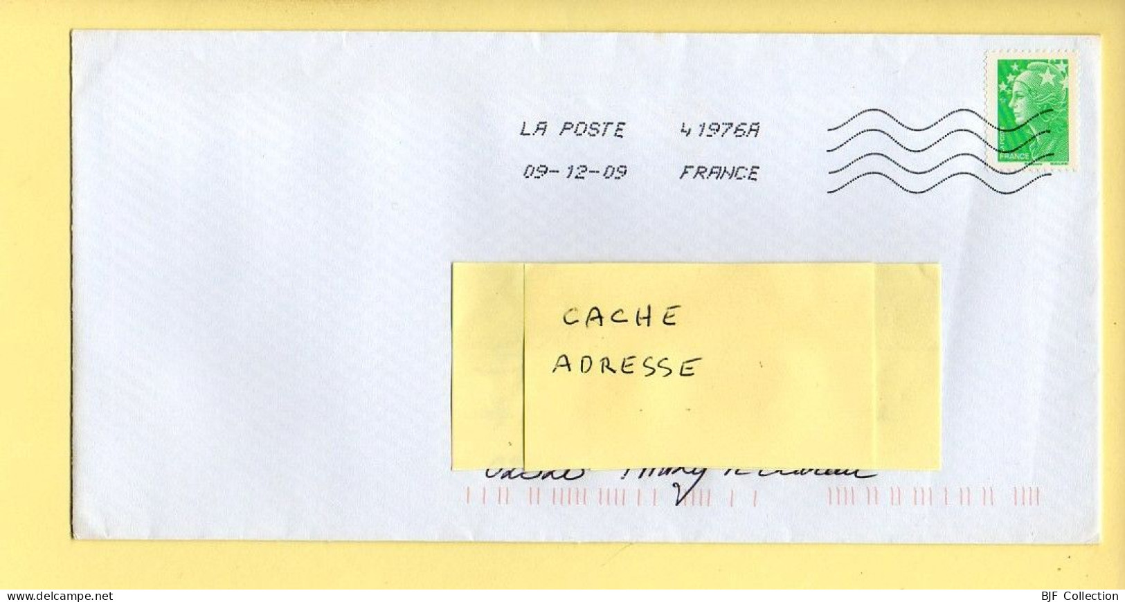 Oblitération Mécanique : FRANCE LA POSTE – 41976A Du 09/12/2009 (voir Timbre) - Mechanical Postmarks (Other)