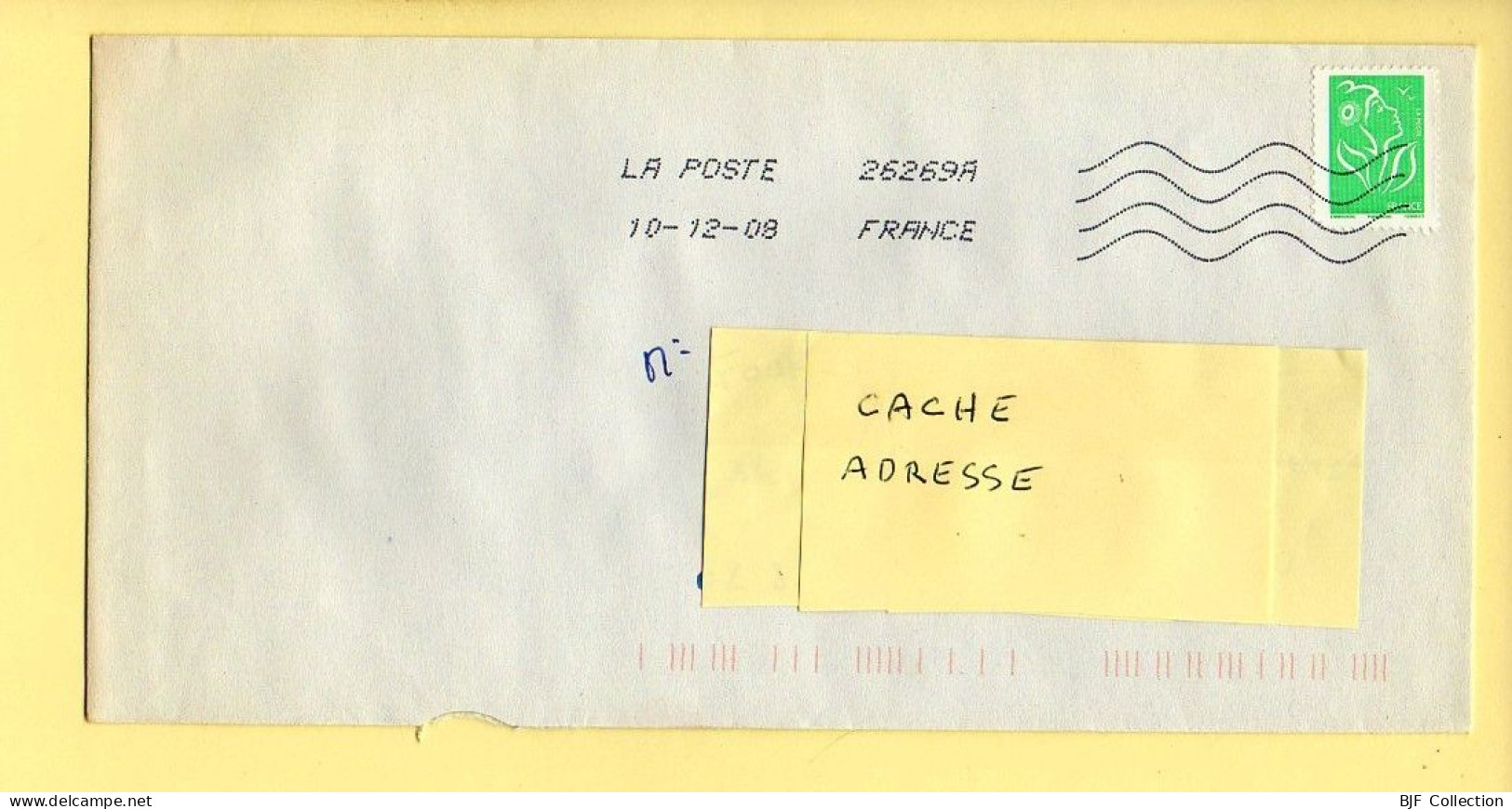 Oblitération Mécanique : FRANCE LA POSTE – 26269A Du 10/12/2008 (voir Timbre) - Sellado Mecánica (Otros)