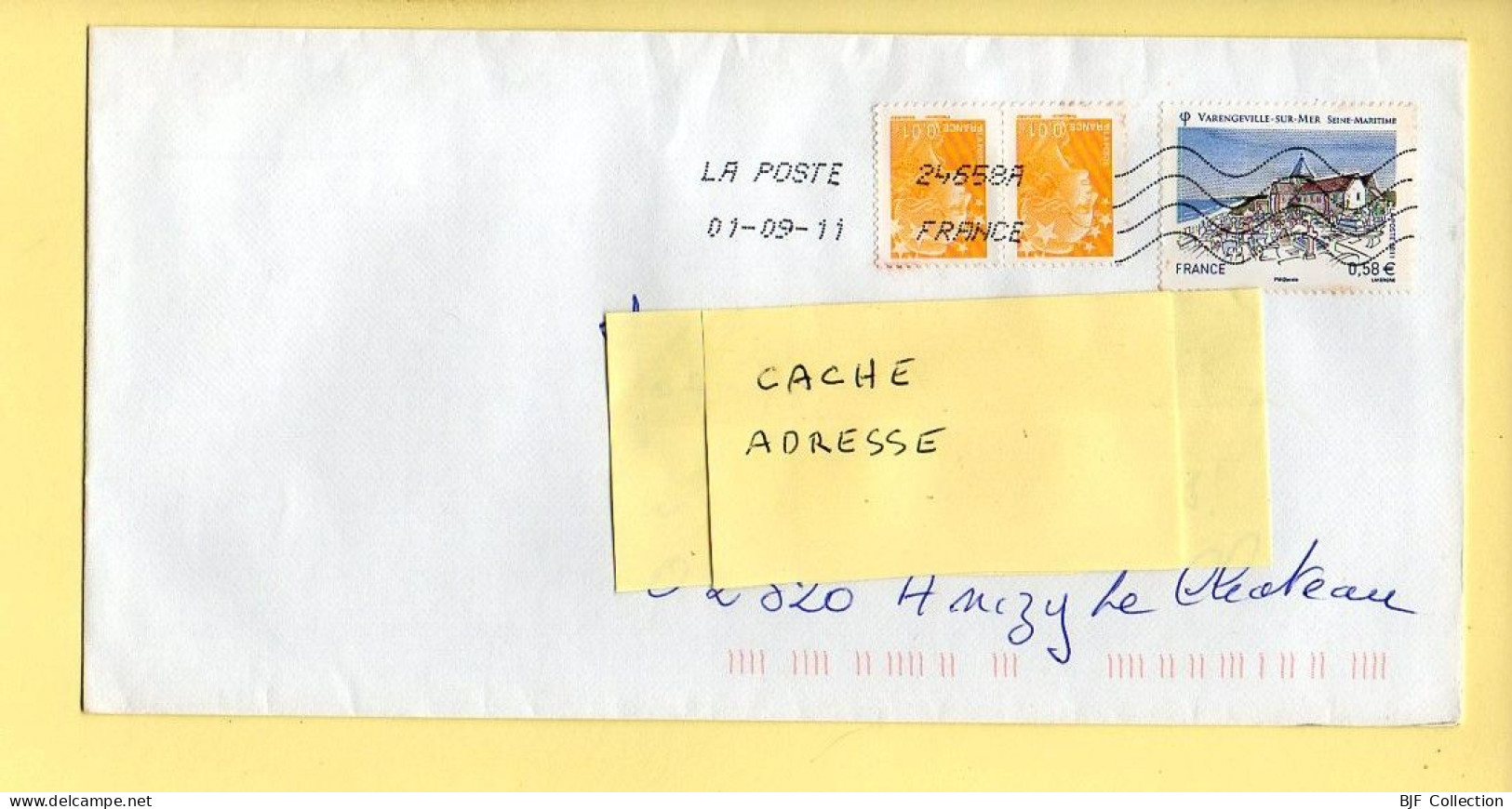 Oblitération Mécanique : FRANCE LA POSTE – 24658A Du 01/09/2011 (voir Timbre) - Mechanical Postmarks (Other)